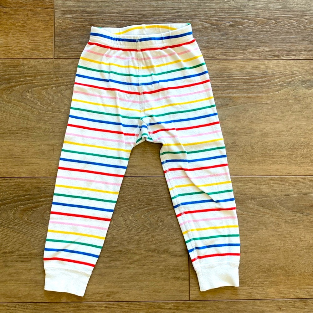 3T Hanna Andersson Organic Rainbow Stripe Pajama Pants Bottoms